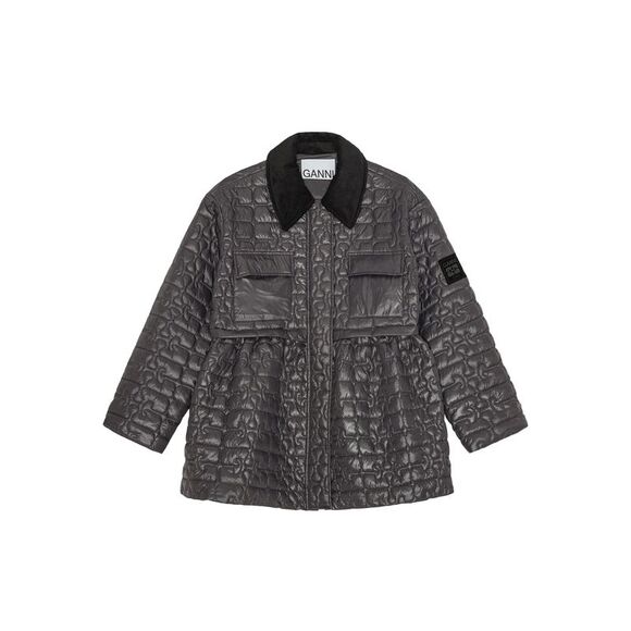 GANNI Jackets & Blazers - Ganni Brown Jackets - Puffer Jackets Women